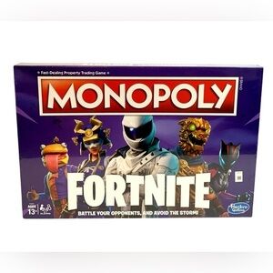 NEW Monopoly FORTNITE Board Game 2-7 Players, Hasbro 2018 Family Activity SEALED